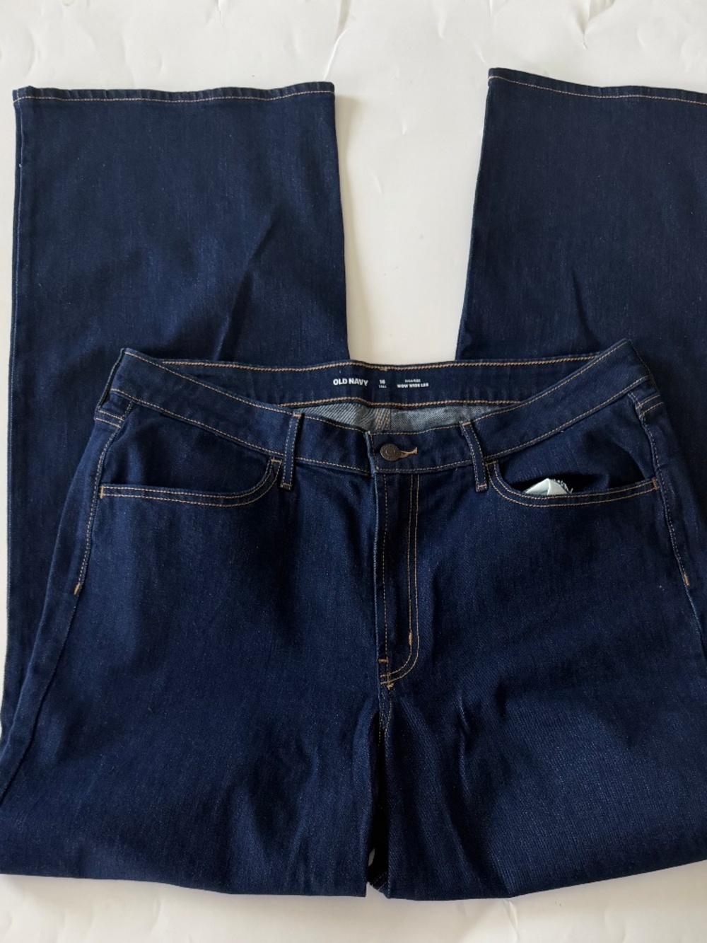 Old Navy Women's High Rise Wide Leg Jeans Size 16 Tall NWOT